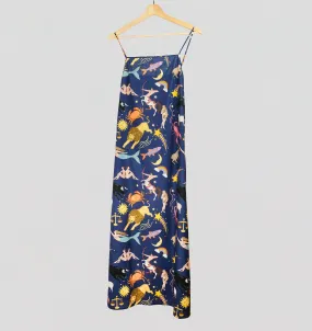 Constellations cotton slip dress