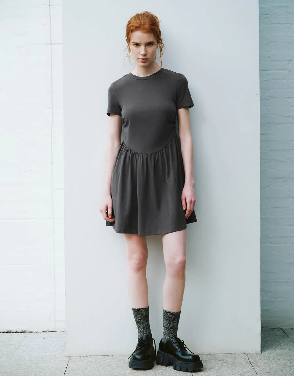 Crew Neck A-Line Dress