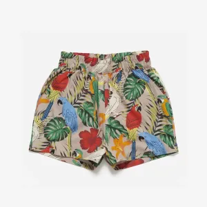 Poplin & Co. Exotic Birds Print Ladies Shorts