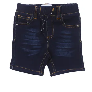 REDTAG Boy's Darkwash Shorts