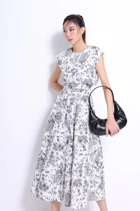 Vera A-line Midi Dress